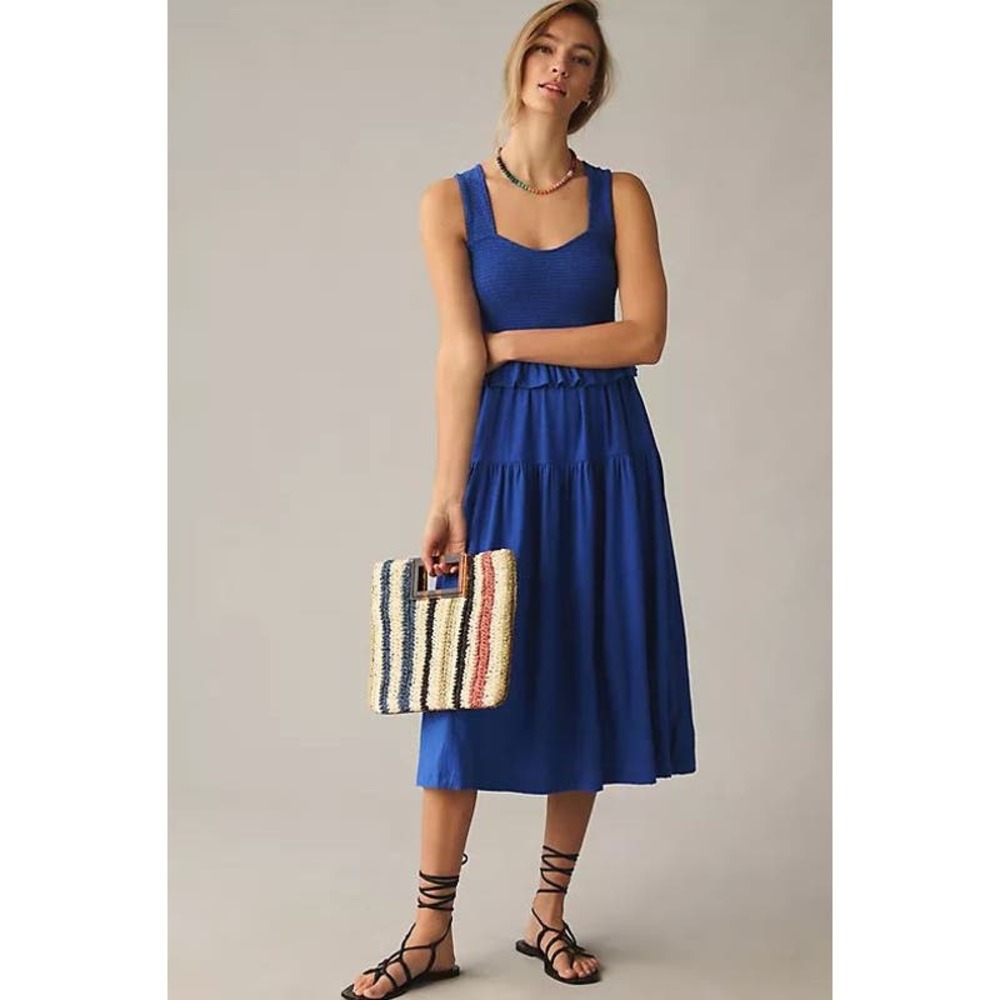 NWT! ANTHROPOLOGIE Nation LTD Honor Smocked Dress SMALL
